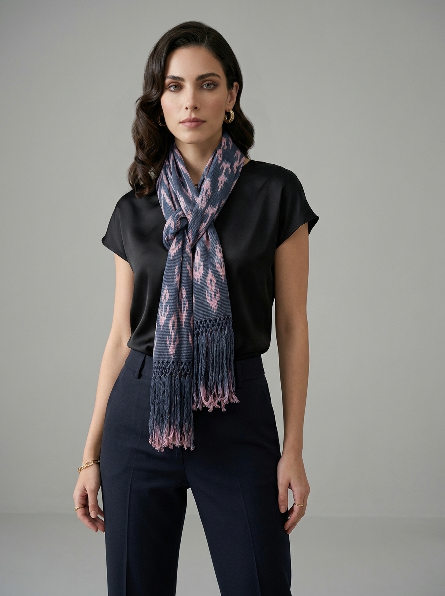 Bufanda Ikat Clásica disponible en la tienda
